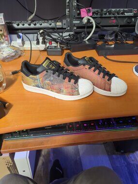 Adidas SuperStars J Star Wars Shoes Sz Mens 4 Womens 5 Han Solo Darth Vader